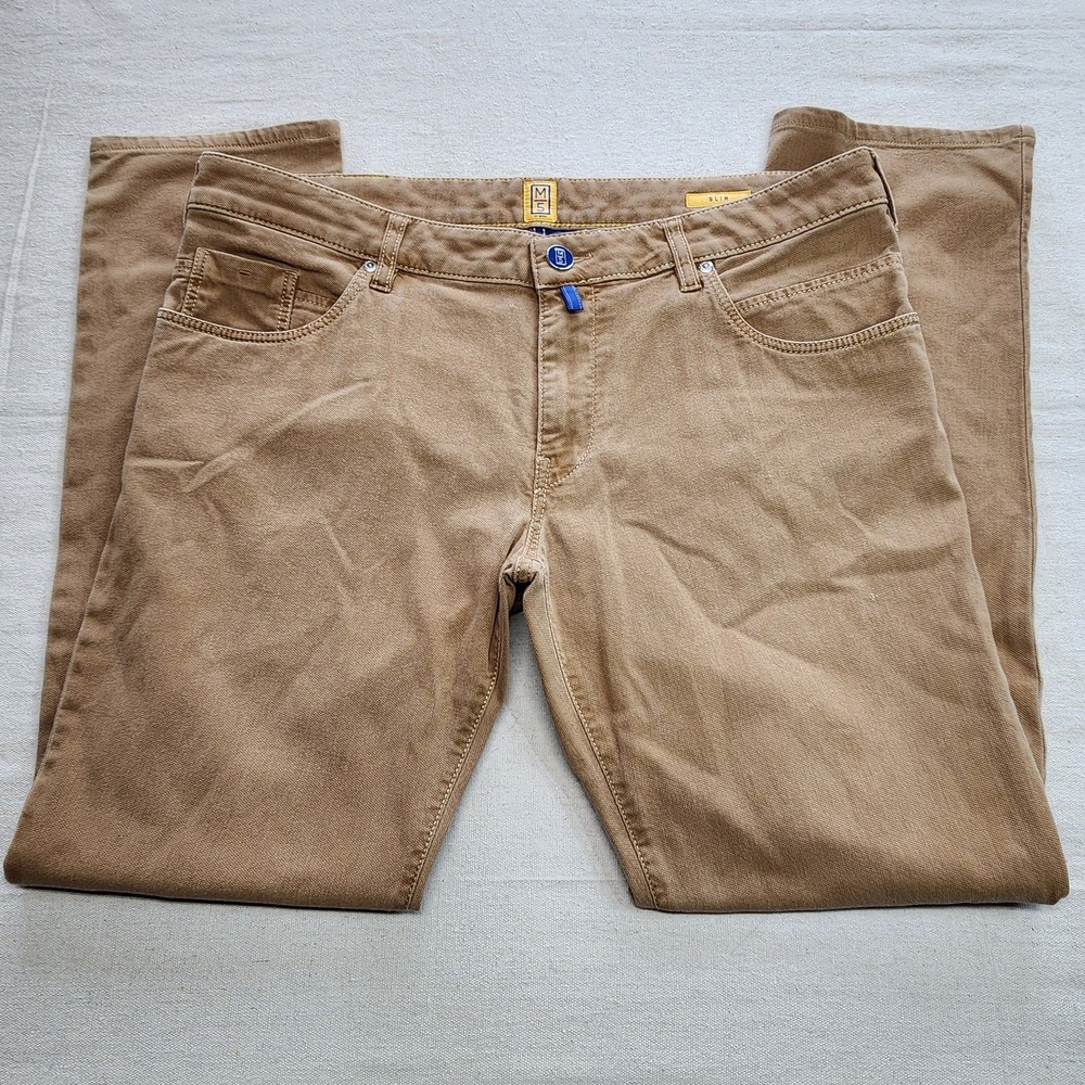 Meyer M5 Mens Stretch Cotton‎ Slim Fit 5 Pocket Pants Camel 38x32 Jeans 6121/44